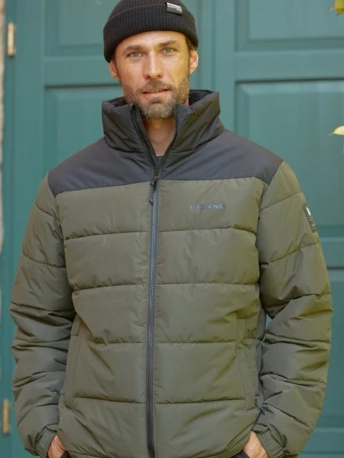 Fundango Winton Jacket férfi átmeneti kabát oliva színben 9