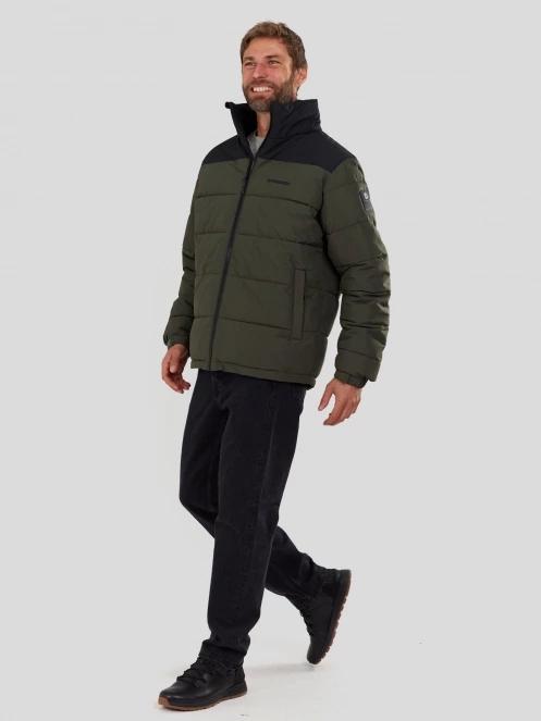 Fundango Winton Jacket férfi átmeneti kabát oliva színben 5