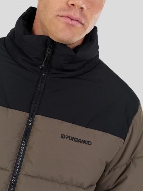 Fundango Winton Jacket férfi átmeneti kabát barna színben 5