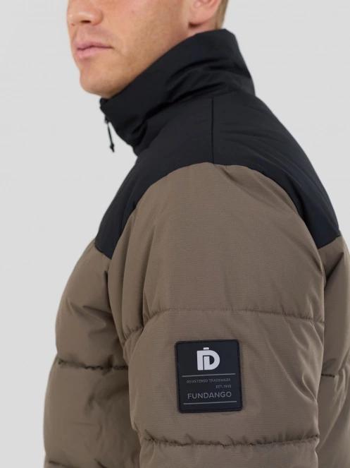 Fundango Winton Jacket férfi átmeneti kabát barna színben 6