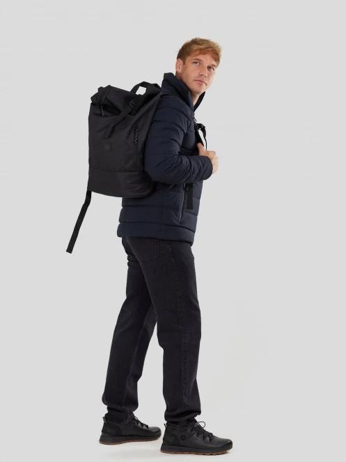 Fundango Arson Padded Jacket férfi steppelt átmeneti kabát sötétkék színben 4
