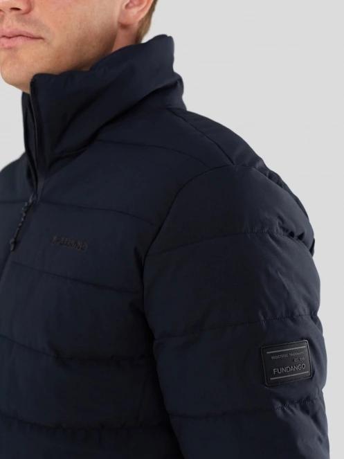 Fundango Arson Padded Jacket férfi steppelt átmeneti kabát sötétkék színben 5