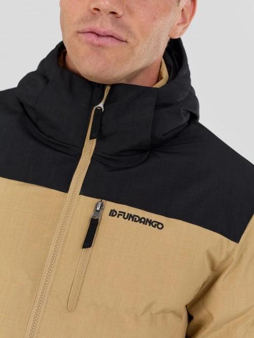 Fundango Passat II Padded Jacket férfi steppelt télikabát sárga színben 5