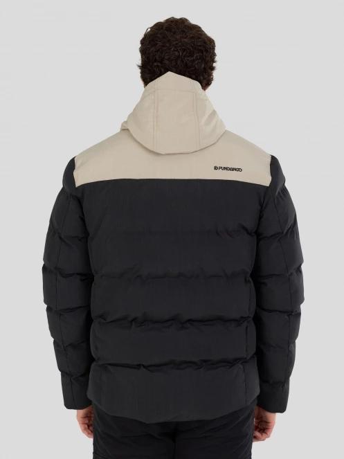 Fundango Passat II Padded Jacket férfi steppelt télikabát fekete színben 3