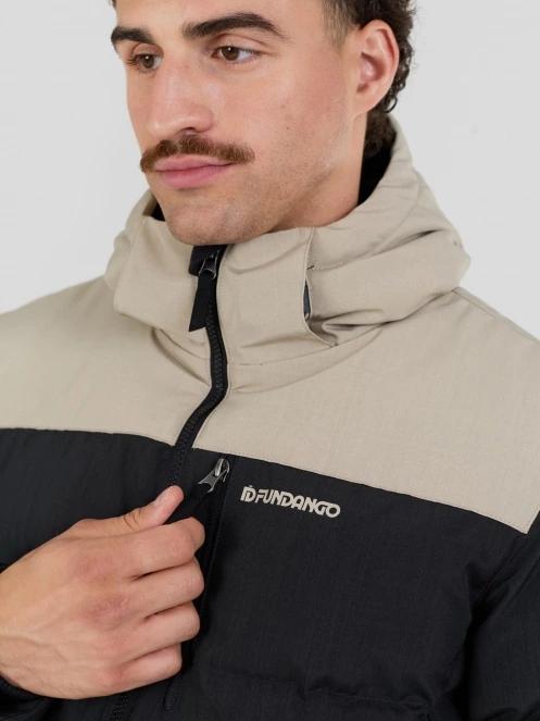 Fundango Passat II Padded Jacket férfi steppelt télikabát fekete színben 5