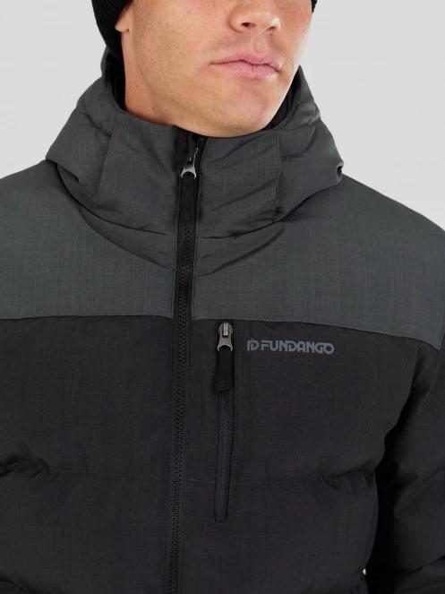 Fundango Passat II Padded Jacket férfi steppelt télikabát fekete színben 5