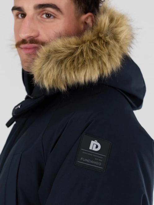 Fundango Spirit II Parka Jacket férfi télikabát sötétkék színben 6