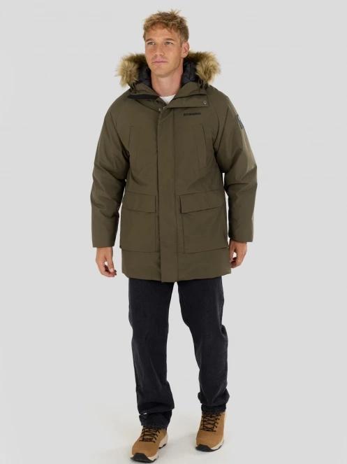 Fundango Spirit II Parka Jacket férfi télikabát oliva színben 4
