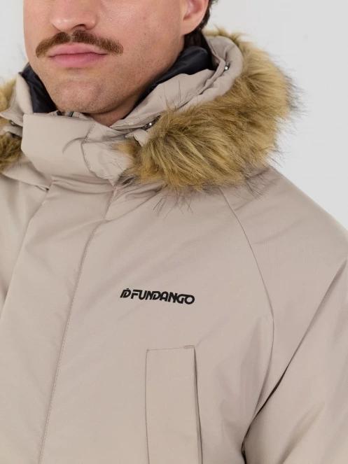 Fundango Spirit II Parka Jacket férfi télikabát homok színben 6