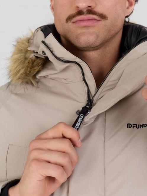 Fundango Spirit II Parka Jacket férfi télikabát homok színben 7
