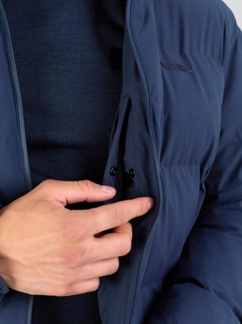 Fundango Newport Puffer Jacket férfi steppelt télikabát sötétkék színben 7