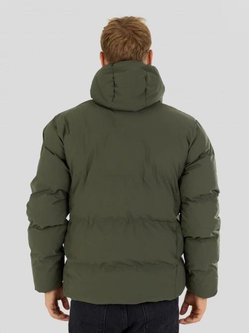 Fundango Newport Puffer Jacket férfi steppelt télikabát oliva színben 3