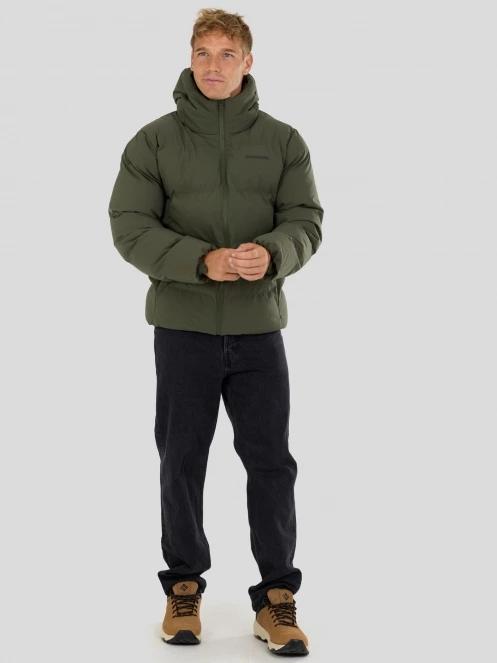 Fundango Newport Puffer Jacket férfi steppelt télikabát oliva színben 4