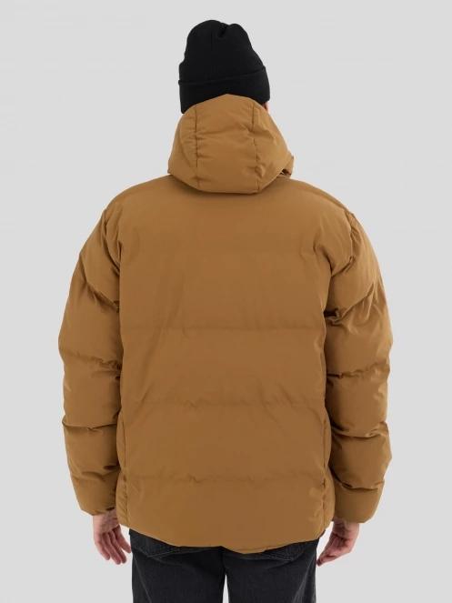 Fundango Newport Puffer Jacket férfi steppelt télikabát barna színben 3
