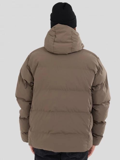 Fundango Newport Puffer Jacket férfi steppelt télikabát barna színben 3