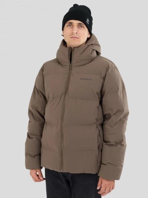 Fundango Newport Puffer Jacket férfi steppelt télikabát barna színben 5