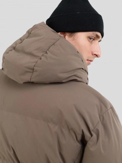 Fundango Newport Puffer Jacket férfi steppelt télikabát barna színben 8