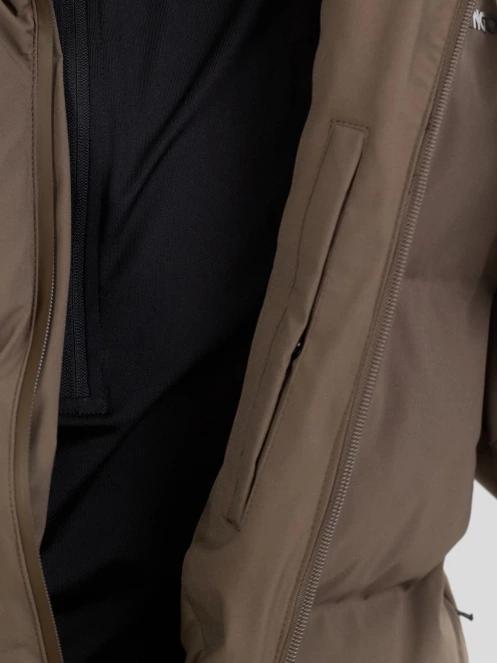 Fundango Newport Puffer Jacket férfi steppelt télikabát barna színben 9