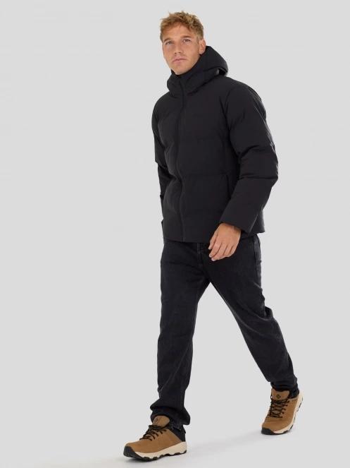 Fundango Newport Puffer Jacket férfi steppelt télikabát fekete színben 5