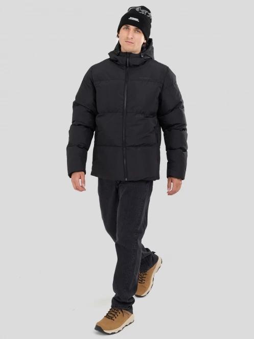 Fundango Ewan II Puffer Jacket férfi steppelt télikabát fekete színben 4