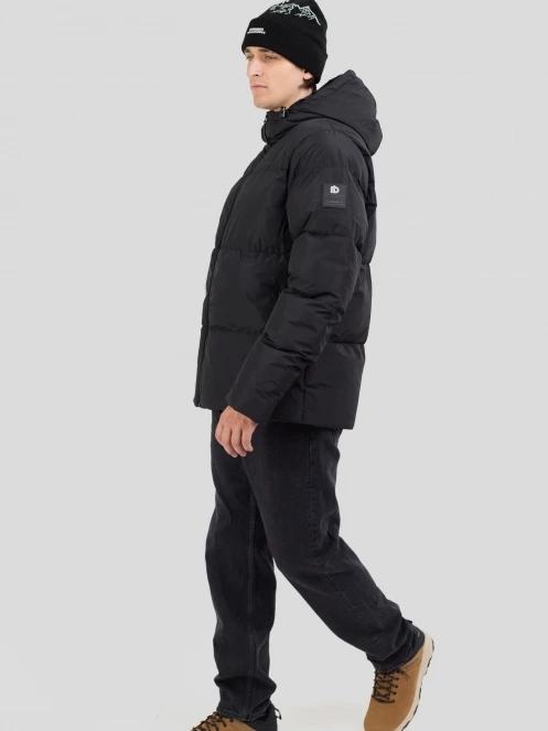 Fundango Ewan II Puffer Jacket férfi steppelt télikabát fekete színben 5