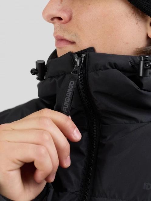 Fundango Ewan II Puffer Jacket férfi steppelt télikabát fekete színben 8