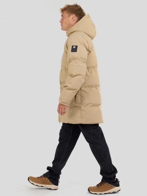 Fundango Nordvik Parka Jacket férfi steppelt télikabát sárga színben 4