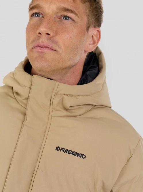 Fundango Nordvik Parka Jacket férfi steppelt télikabát sárga színben 5