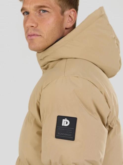 Fundango Nordvik Parka Jacket férfi steppelt télikabát sárga színben 6