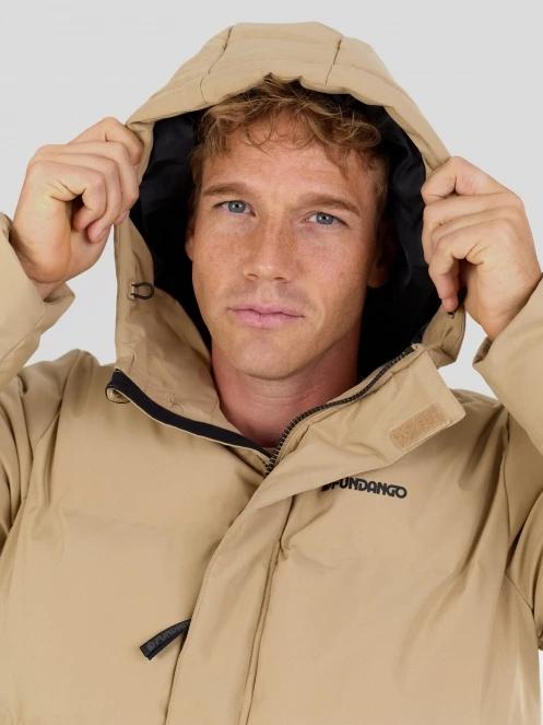 Fundango Nordvik Parka Jacket férfi steppelt télikabát sárga színben 7