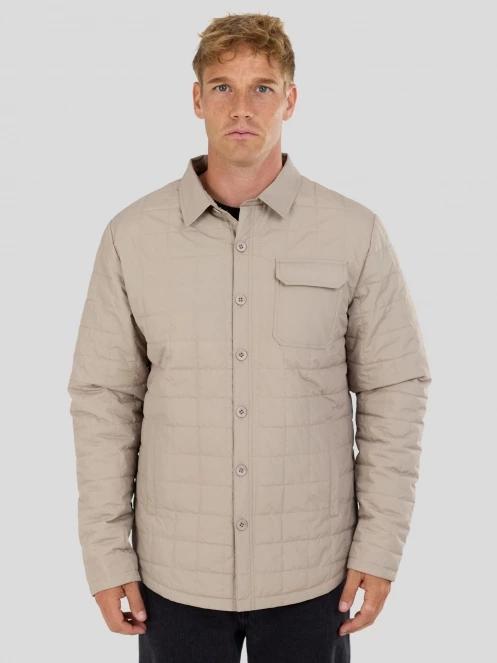 Fundango Grido Padded Shirt Jacket férfi ingkabát homok színben 2