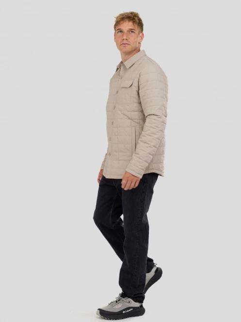 Fundango Grido Padded Shirt Jacket férfi ingkabát homok színben 4