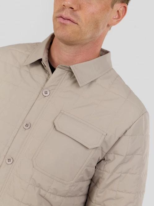 Fundango Grido Padded Shirt Jacket férfi ingkabát homok színben 6