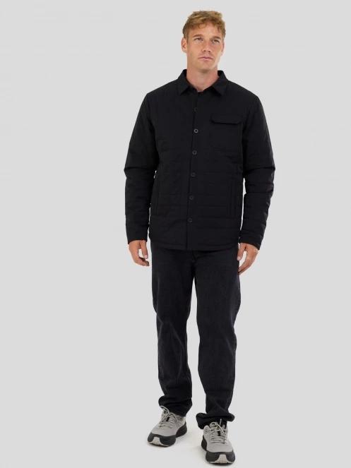Fundango Grido Padded Shirt Jacket férfi ingkabát fekete színben 4