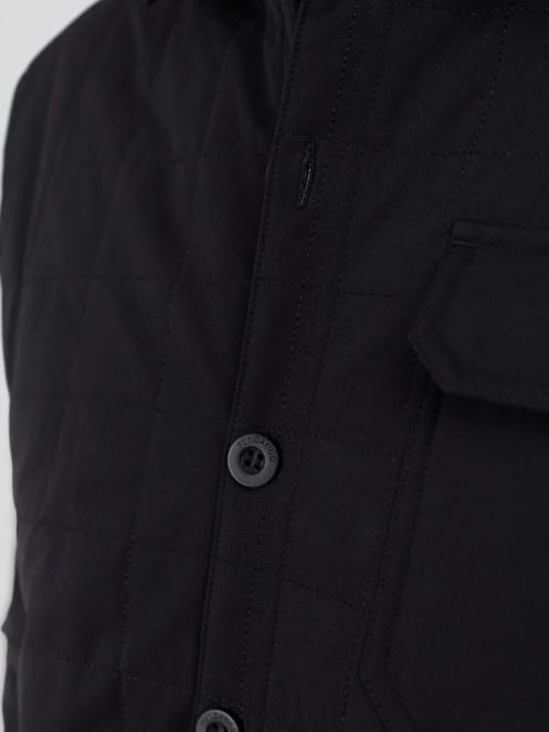Fundango Grido Padded Shirt Jacket férfi ingkabát fekete színben 5