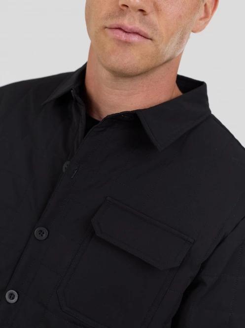 Fundango Grido Padded Shirt Jacket férfi ingkabát fekete színben 6