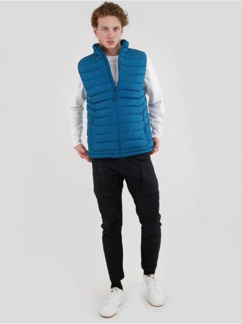 Fundango Hollow Padded Vest férfi mellény zöld színben 4