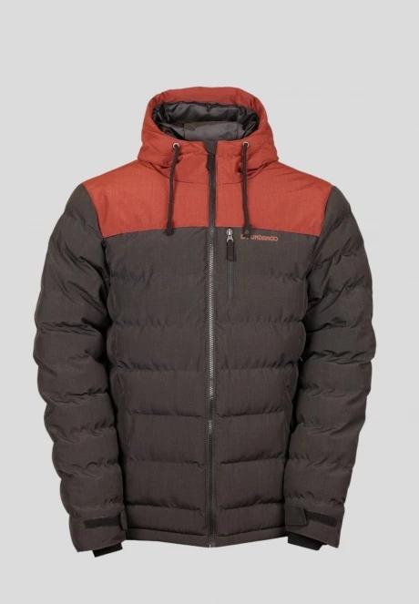 Fundango Passat Padded Jacket férfi utcai kabát barna színben 2