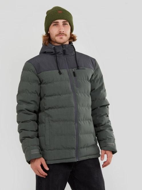 Fundango Passat Padded Jacket férfi utcai kabát zöld színben 2