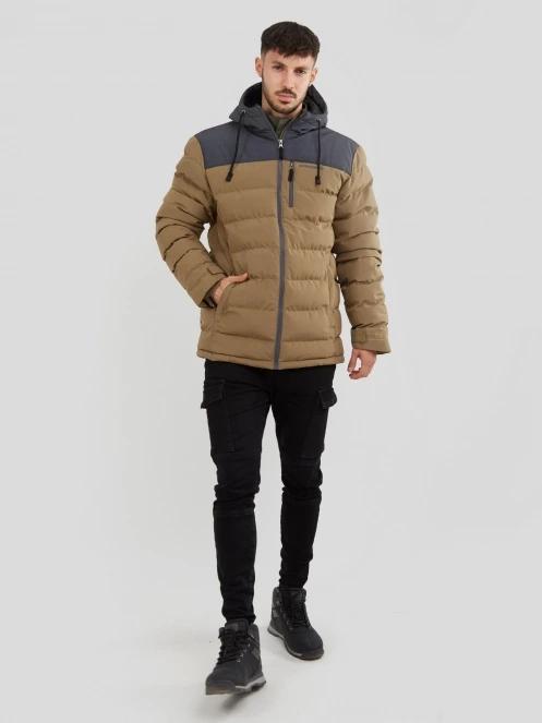Fundango Passat Padded Jacket férfi utcai kabát oliva színben 4