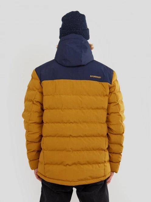 Fundango Passat Padded Jacket férfi utcai kabát barna színben 3