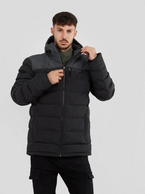 Fundango Passat Padded Jacket férfi utcai kabát fekete színben 2