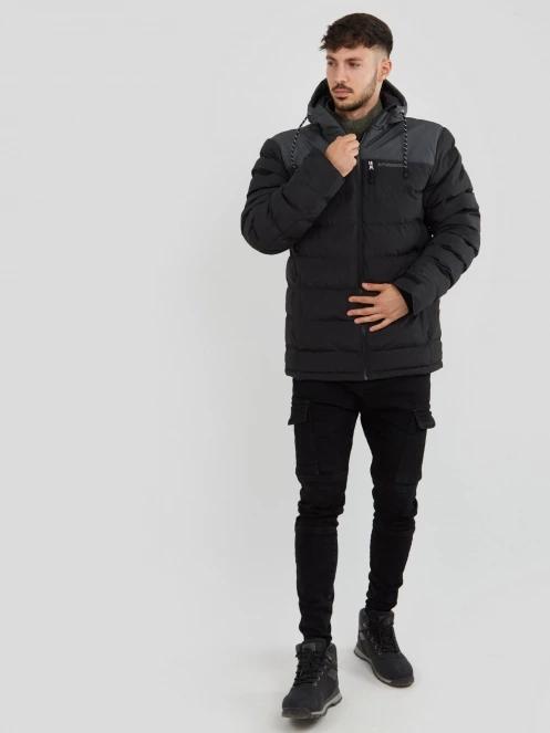 Fundango Passat Padded Jacket férfi utcai kabát fekete színben 4