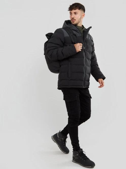 Fundango Passat Padded Jacket férfi utcai kabát fekete színben 5