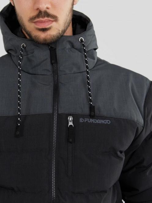 Fundango Passat Padded Jacket férfi utcai kabát fekete színben 6