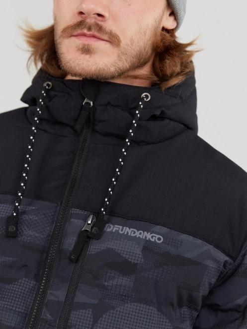 Fundango Passat Padded Jacket férfi utcai kabát szürke színben 6