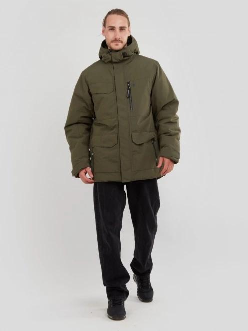 Fundango Perill Parka Jacket férfi utcai kabát oliva színben 4