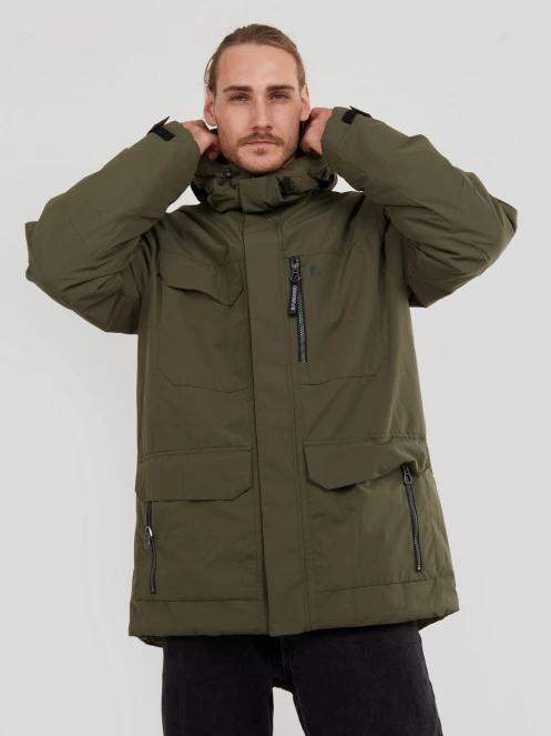 Fundango Perill Parka Jacket férfi utcai kabát oliva színben 6