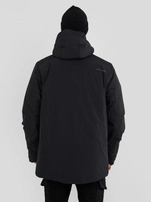 Fundango Perill Parka Jacket férfi utcai kabát fekete színben 3