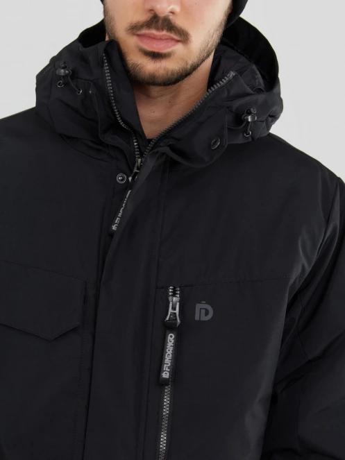 Fundango Perill Parka Jacket férfi utcai kabát fekete színben 6